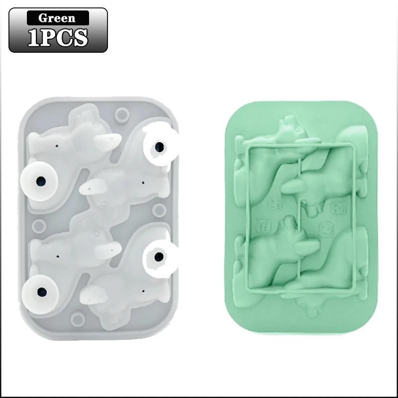 1-5PCS 3D Puppy Shape Silicone Ice Tray Dog Ice Cube Mold for Cocktails Whiskey Bourbon Easy Release Freezer Tray Bar Gift