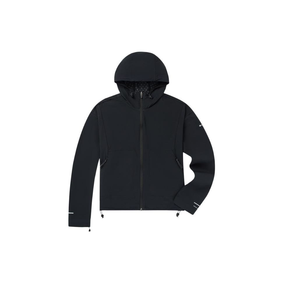 Columbia Trail Series Solid Logo Hooded Moisture-Wicking Cooling Breathable Casual Jacket Women jackets Black AR7595-010