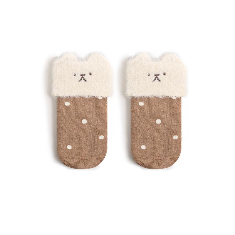 Winter Warm Baby Socks Thick Cartoon Newborn Mid Tube Socks Soft Kids Socks For Boys And Girls