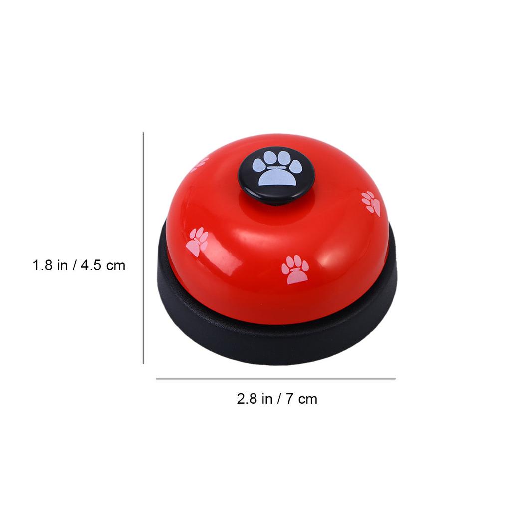 Pet Dog Potty Training Bell with Flat Wide Button for Easy Ringing Pleasant Loud Sound Works In Another Room Pink Black