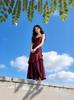 Seaside Flowy Tiered Ruffle Beach Dress - French Fairy Style Camisole Maxi