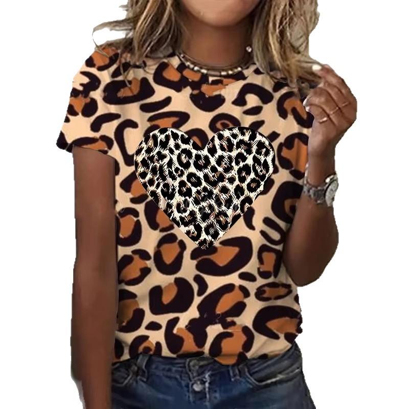 Comfortable Women's Short Sleeve Fashion Crew Neck Top Versatile T-Shirts Women’s