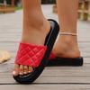 Women Slippers Casual Large Size Thick Bottom Sandals Summer Outdoor Slippers Round Toe Comfortable Slip-On Shoes Slides Women