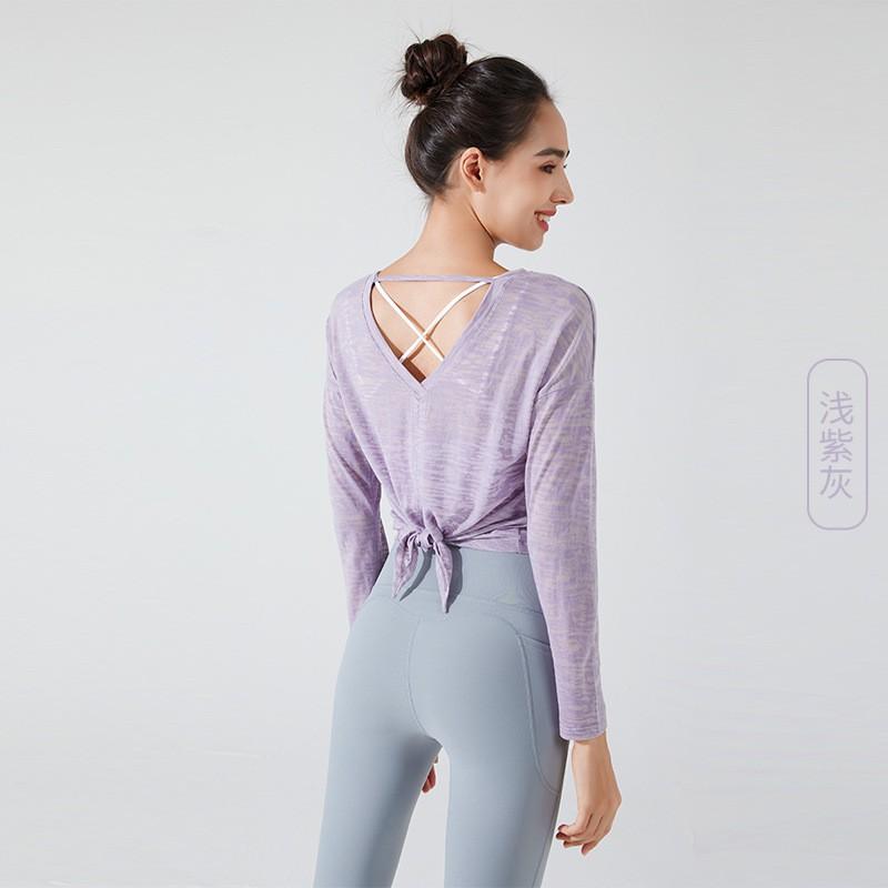 Womens Long Sleeve Quick-Dry Fitness Top - Breathable Stretch Gym Tee Running Yoga Workout Spring Fall