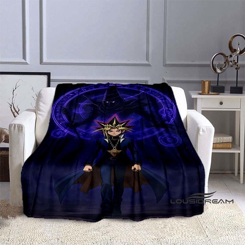YuGiOh Anime  Cartoon Blanket  Ideal for Home Bedroom Sofa Office Hiking and Napping A Perfect Holiday Gift
