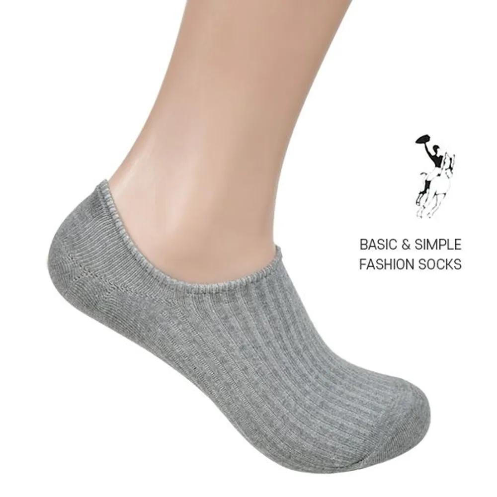 Slazenger Basic Instep Cover Men s Ribbed Footies 26cm-Black (5 pairs)