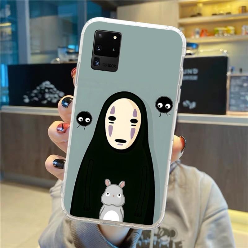 Studio Ghibli Chihiros Reise ins Zauberland Telefon Fall Für Samsung Galaxy S10 S21 S22 Plus Ultra A91 A51 A21S A12 Transparent Telefon Abdeckung
