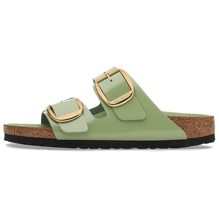 Birkenstock Arizona Big Buckle Slide Slippers Womens Green 1028613 38