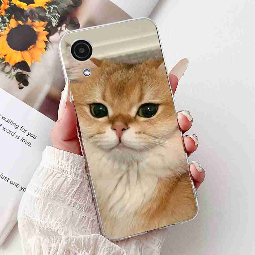 For Samsung A03Core Case Soft Silicone Cute Heart Painted Cover Case For Samsung Galaxy A03 Core SM-A032F TPU Fundas Capa