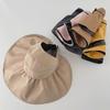 Foldable Adjustable Uv Protection Sun Hat For Women Breathable Wide Brim Summer Cap