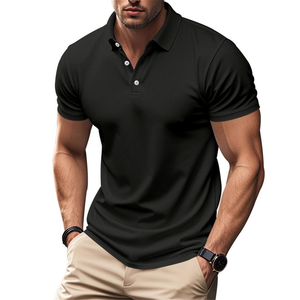 Men's Summer Leisure Culture Breathable Short Sleeved Shirt Top