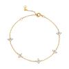 S925 Sterling Silver Four-Leaf Clover Bracelet: Star-Inspired Design, Gentle Style, Trendy Women's Accessory