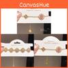 Korean Style Flower Jewelry Chain With Cubic Zirconia For Office Wear