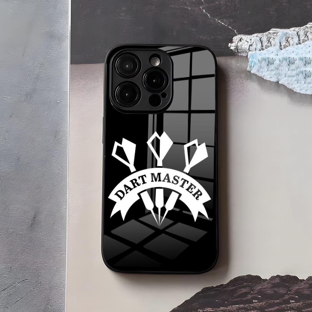 

Playroom Dart Printed Phone Case For IPhone 17 Air 16 E Pro Max 15 14 13 Mini 12 Pro 11 Max Plus Black Glass Cover iPhone 16 Pro