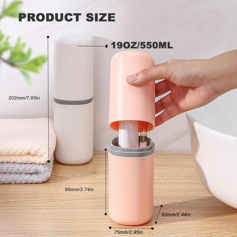 2PCS Toothbrush Travel CaseMulti-Function Portable Toothbrush CoverDustproof Toothbrush HolderSuitable for Business Camping T