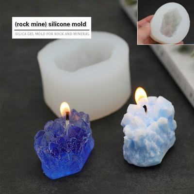 Stenmal Malmal Ljusform Handgjord Isbergsform Doftljus DIY-material