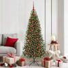 Christmas Ornament Set with 300 LEDs 120 pcs Red Plastic