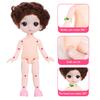 17cm Cartoon Doll Showcase Vinyl Ornament Moveable Joint Long Hair Party Atmospheres Decoration Sitting Kids Toy DIY