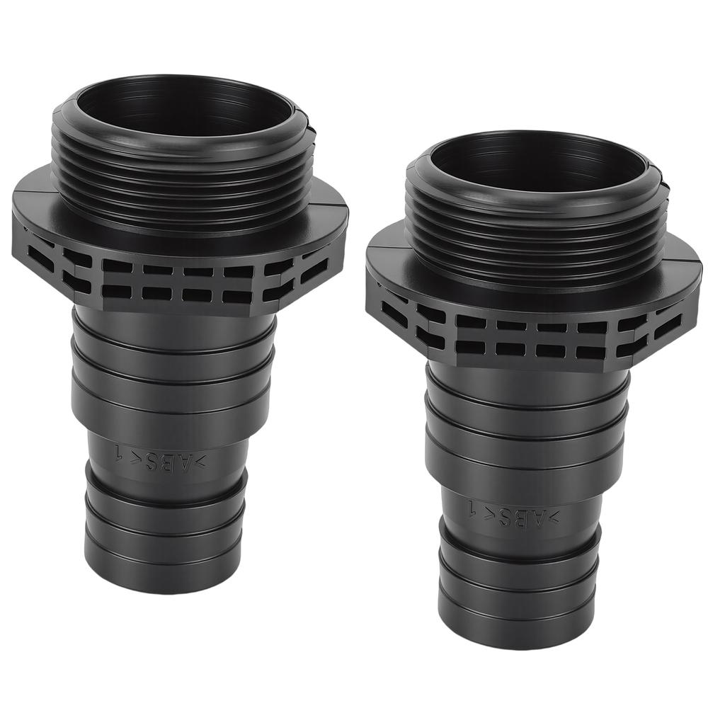 2 Peças Conectores de Bomba ABS 32 38mm, SPS100 SPS75 SPS50 SPS25 Bomba de Areia Piscina Spa Adaptador de Saída de Reposição Conexões Preto