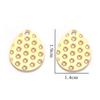 10Pcs/Lot Stainless Steel Earring Pendant Steel Gold Stripe Multi Size Style Pendant Diy Fashion Earhook Necklace Accessories