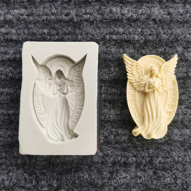 Angel Fairy Resin Epoxy Mold Jewelry Pendant Crystal Casting Making Silicone Mold for DIY Craft Tool Cake Decor Mold