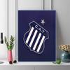 Club Atletico Talleres Pattern  3pcs 100% Round Full Drill 5D DIY Diamond Painting Embroidery Cross Stitch Rhinestone Décor