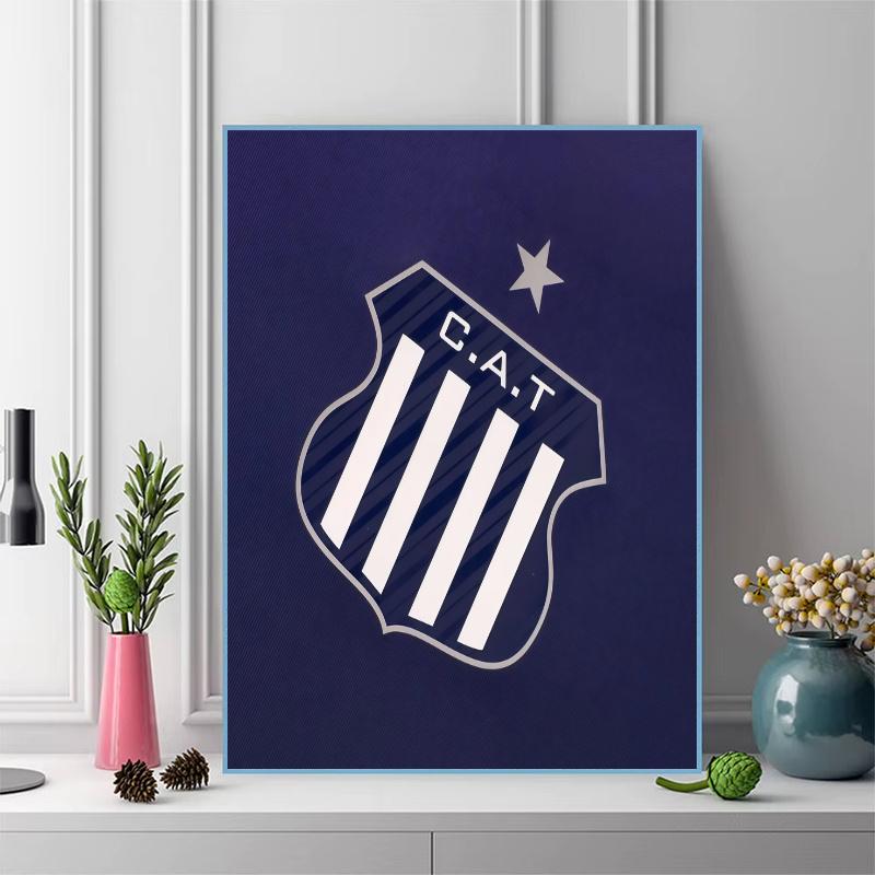 Club Atletico Talleres Pattern  3pcs 100% Round Full Drill 5D DIY Diamond Painting Embroidery Cross Stitch Rhinestone Décor