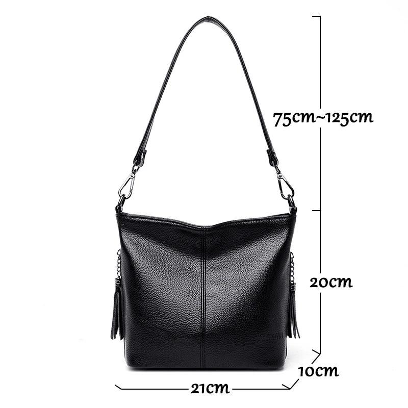 Leather Bag Women's Grey Soft Leather Hand Crossbody Bags For 2023 New Luxury Handbags Casual Shoulder Bag Designer Tote Bag Bolsa Feminina