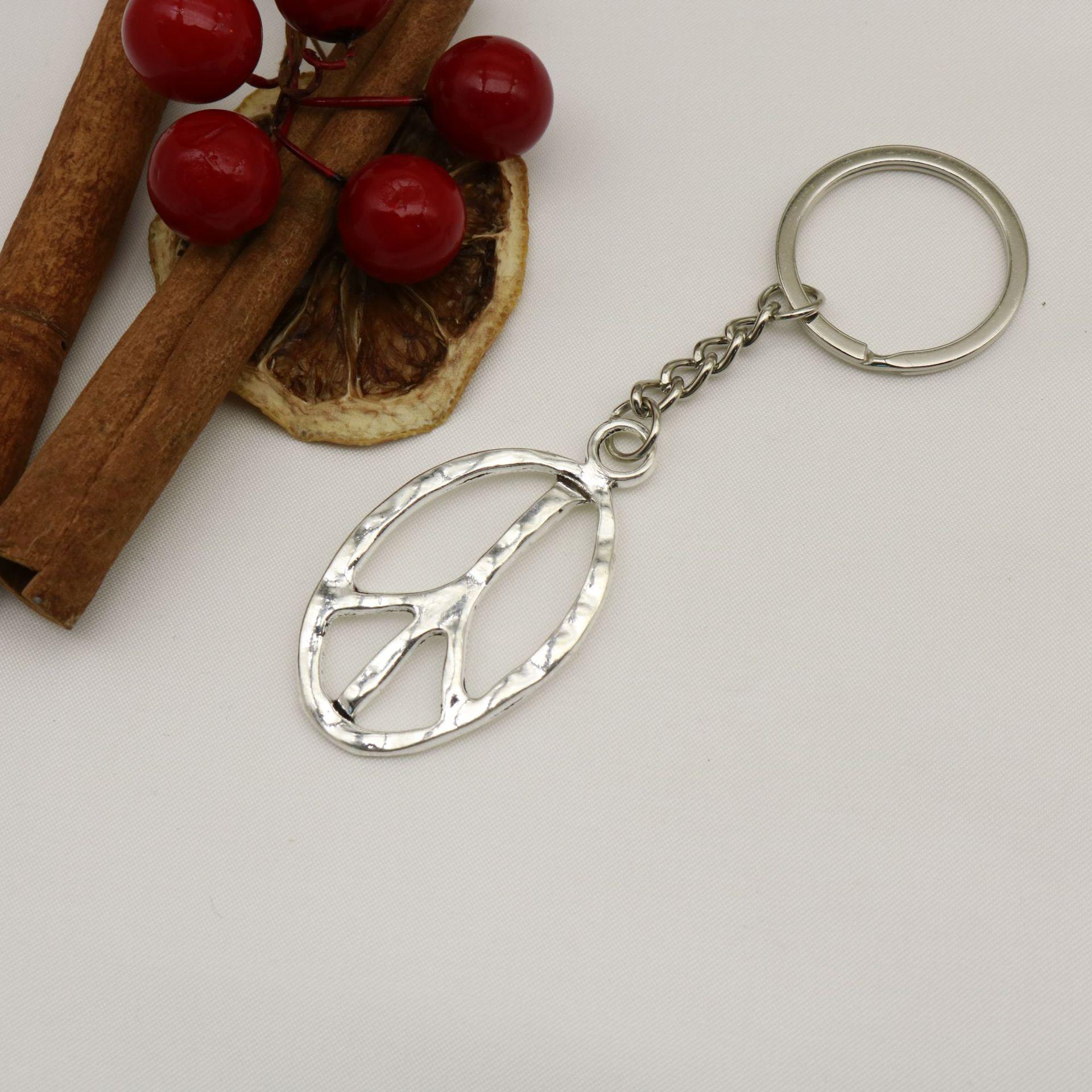 Hot-Selling Peace Symbol Keychain Pendant