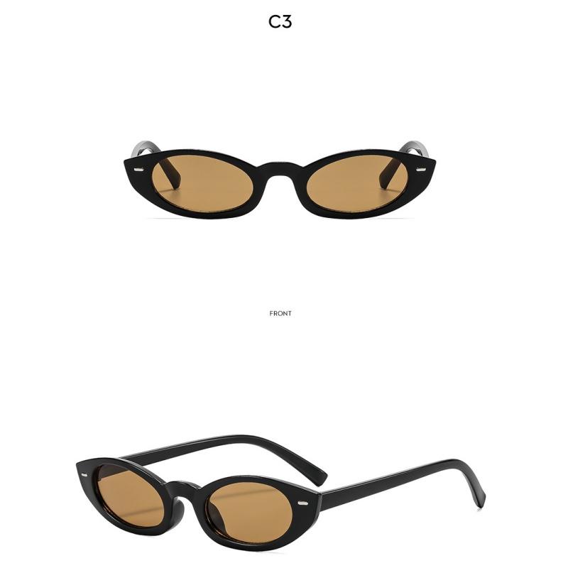 Women's sunglasses - unisex retro small frame cat eye sunglasses