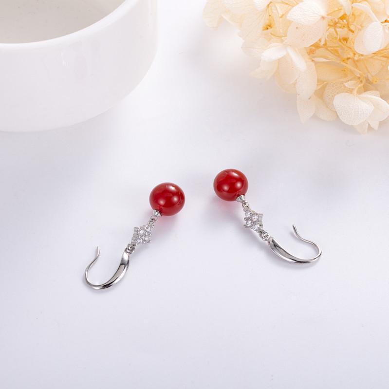 Lindon Damen-Ohrringe aus Kupferlegierung, Zirkon, Tropfenohrringe für Frauen, Hochzeit, Party, Geschenke