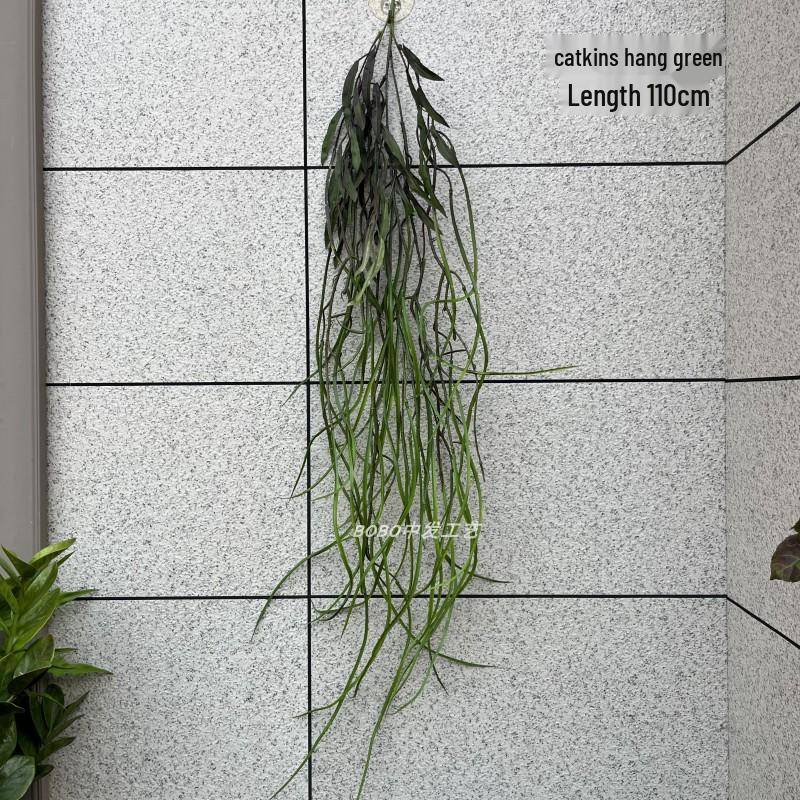 Artificial Spider Plant & Fern Hanging Decor - Trailing Green Vines for Wall & Ceiling