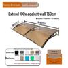 Aluminum Alloy Window Awning: Outdoor Polycarbonate Sunshade & Rain Shelter for Doorway or Balcony