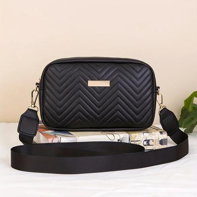 Minimalistische Mini Modische Gesteppte Crossbody Tasche Geldbörse, Trendige PU Umhängetasche, Lässige Damenhandtasche und Handy-Geldbörse