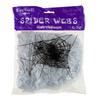 Artificial Spiderweb, White, with Spiders, Halloween Decoration, 4 Spiders