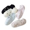 Women's Summer Thin Polka Dot Embroidered Kittens with Shallow Mouth Non Slip Invisible Boneless Boat Socks