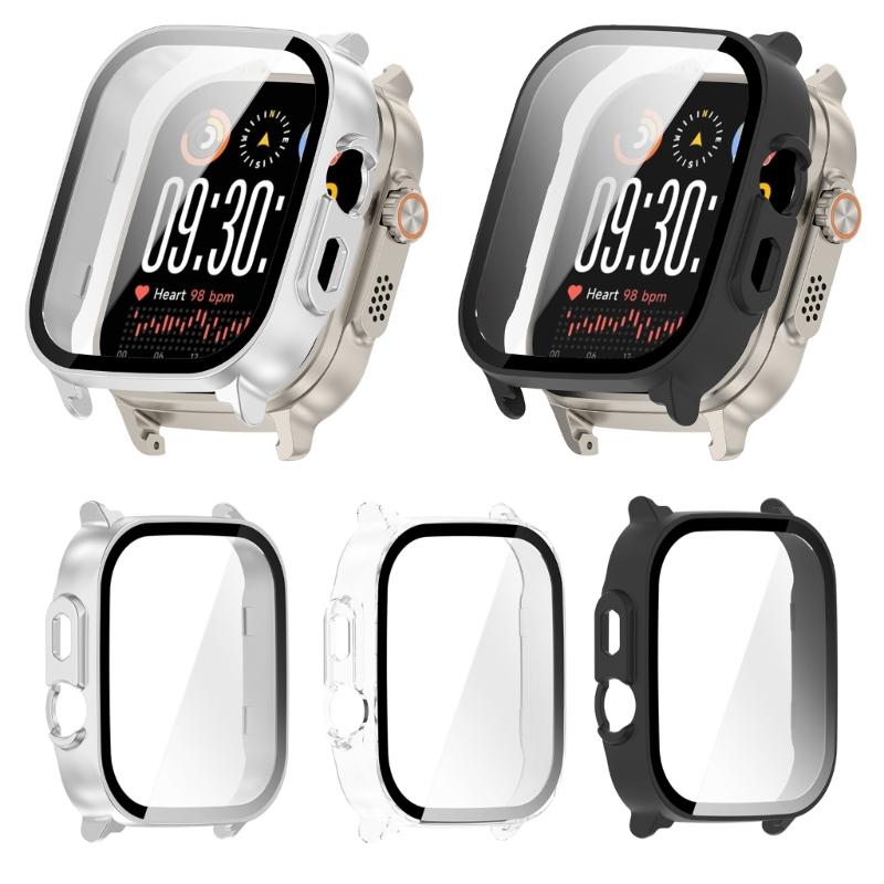 Watch Housing Protector Case with Screen Protector Tempered Film for Watch 5 Cover Shell Scratchproof Case