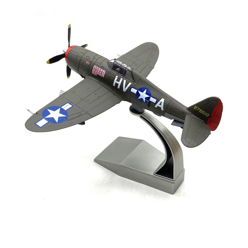 

Diecast Metal 1/72 Scale American P-47 Thunderbolt Fighter Military Model Airplane Collect Gift сірий