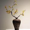 Chinese Antique-Style Ceramic Vase: Wabi-Sabi Japanese Beauty for Home, Living Room, or Hallway