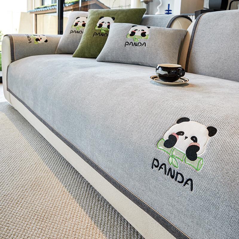 

Light Luxury Chenille Sofa Cushion Universal In All Seasons New High-End Non-Slip Straight Row Sofa Cover Cover Cloth Towel 70*70cm