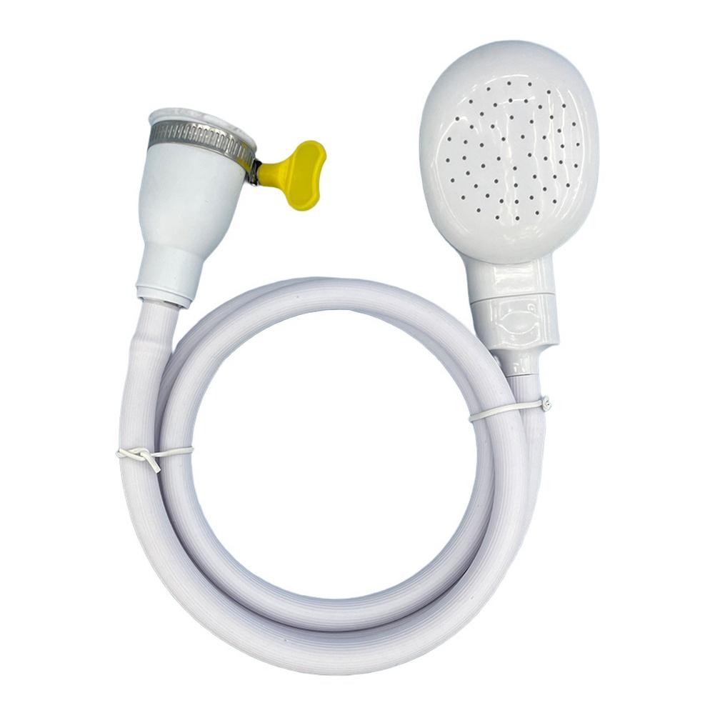 Indoor Bathing 2.2M Optional Portable Shower Attachment Adjustable Length Shower Attachment Bath Hose Fit Clamp Shower Hose