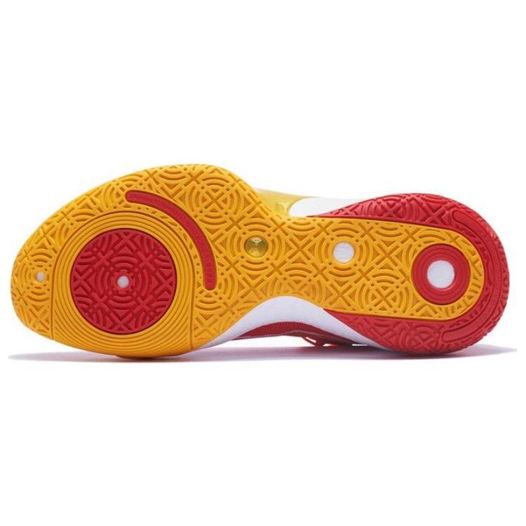 New LiNing SONIC 10 Ultra Cushioning Anti Slip And Wear Resistant Mid Top Basketball Shoes Bright Neon Red ABAS145-10