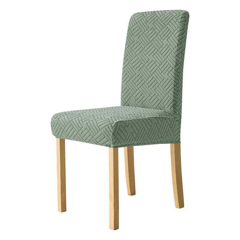 1Pc Jacquard Dining Chair Covers Stretch Kitchen Chair Slipcovers Elastic Chairs Seat Protector for Living Room Wedding Kitchen
