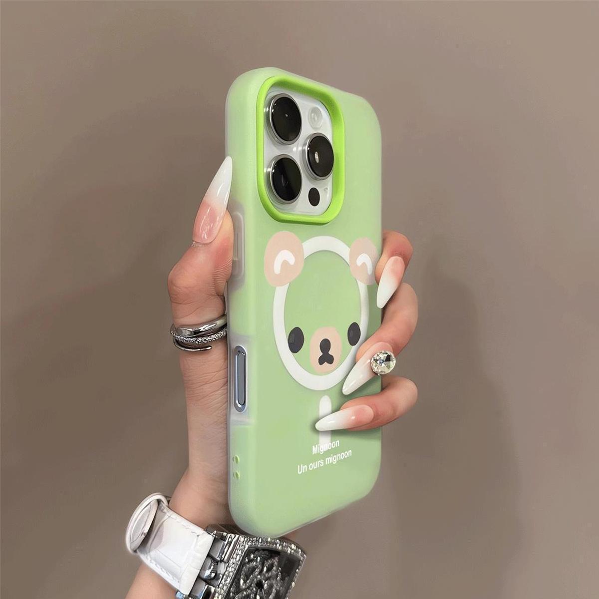 

Magnetic Jelly 2-in-1 for Apple Phone Case Magnetic Color Frame Frosted Transparent Phone Case Light Luxurious and High-end For iphone 17PROMAX