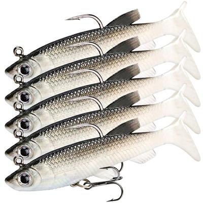 Five-color Set Of Simulated Fake , Similar, Hard , Curly Mouthed Bass,  Sea Fishing Gear Products