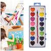 Valentine's Day Watercolor Paint Colors Heart-Shaped Paintbrush Washable Watercolor Paints with Set 16 Paints for Parties