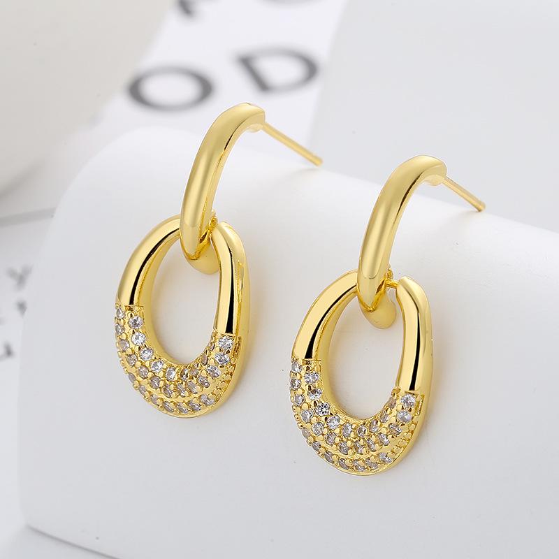 

2022 Trendy European & American Style Korean Stud Earrings - Women s Fashion золотой