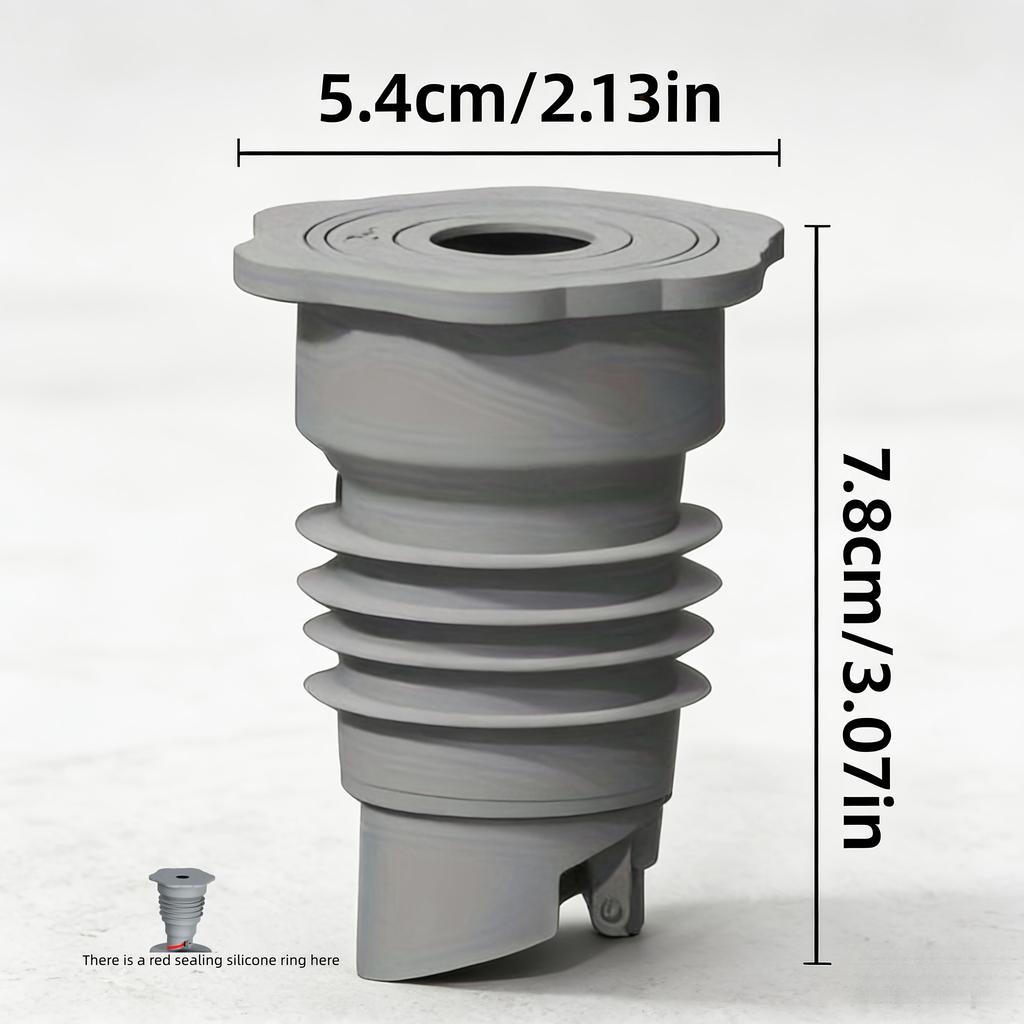 Anti Backflow and Anti Odor Drain Plug with Silicone Sealing Ring Suitable for Sewer Pipes Kitchen Sinks Washing Machine Drains
