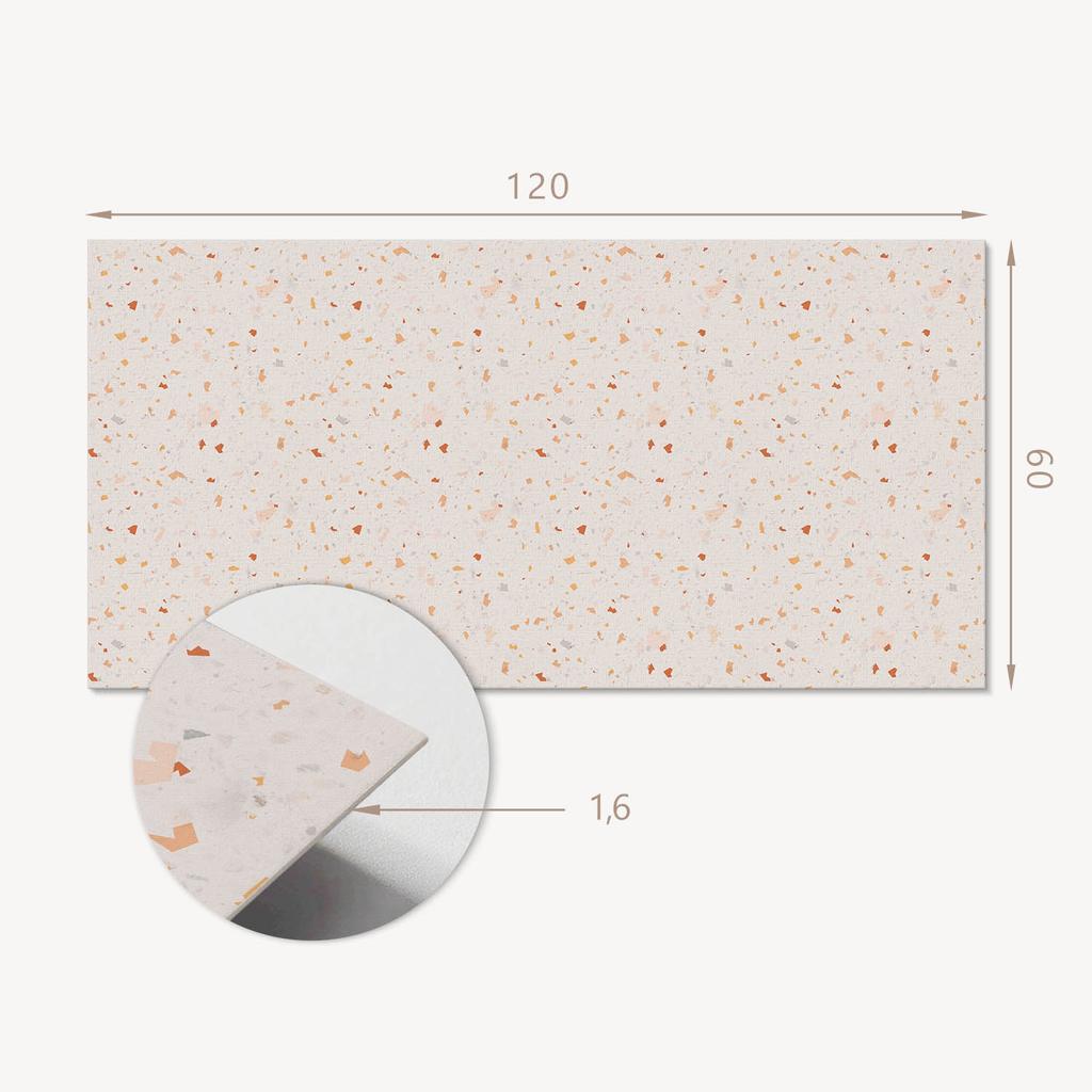 Dekoracyjny Panel Winylowy Samoprzylepny 120X60 Cm Abstrakcyjny Wzór Terrazzo