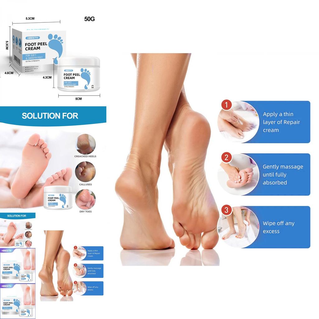 Hbesty Luxurious Foot Care Cream For Dry Cracked Heels And Calluses With Herbal Scent